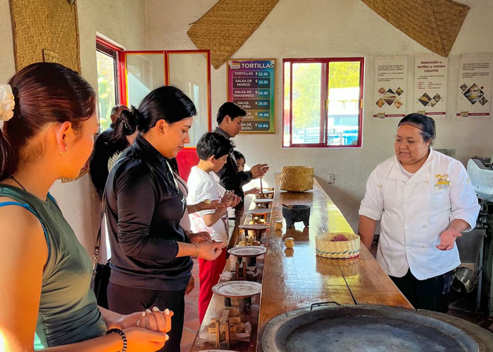Taller de tortillaLa tortilla es uno de nuestros alimentos más emblemáticos que tenemos como nación y aquí aprenderás el origen de esta tradición milenaria. Descubre cómo nuestros antepasados lograron domesticar el maíz, la inmensa variedad de semillas que existen en nuestro país y por supuesto, el inigualable sabor de una tortilla hecha a mano.